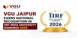VGU Jaipur Ranked Among India s Top Universities in IIRF 2026